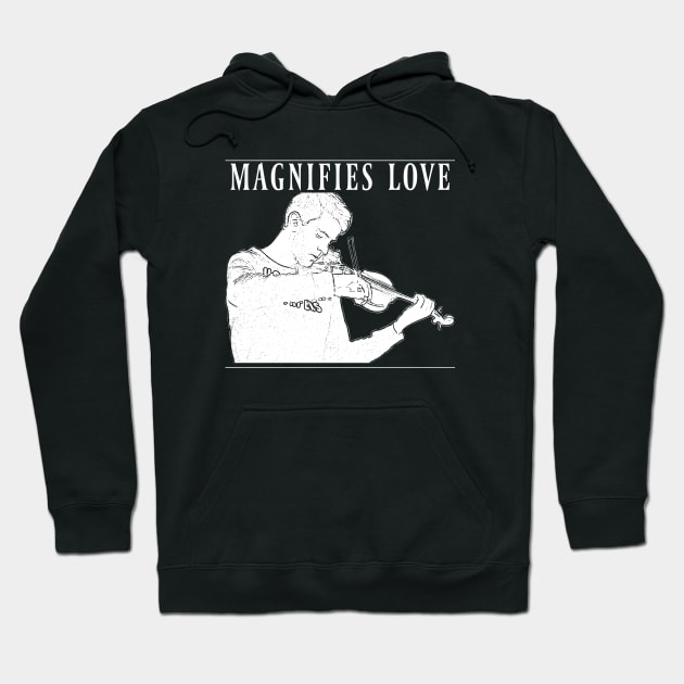 david byrne // magnifies love Hoodie by Degiab